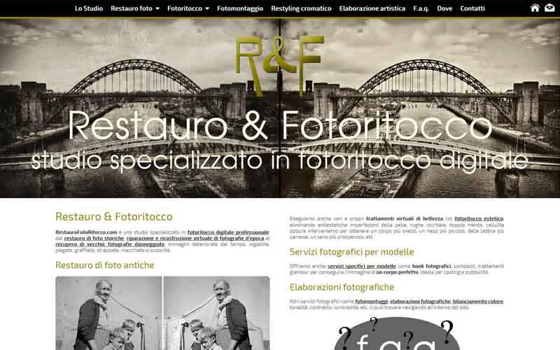 Sito per azienda di fotoritocco