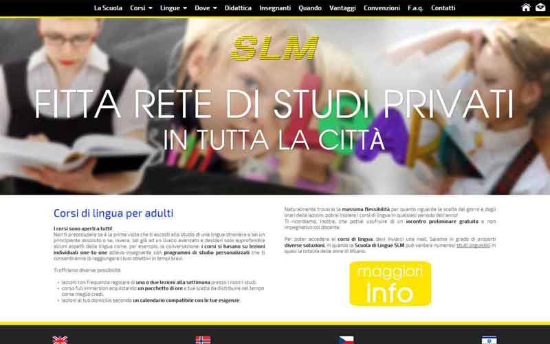 Sito per scuola di lingue